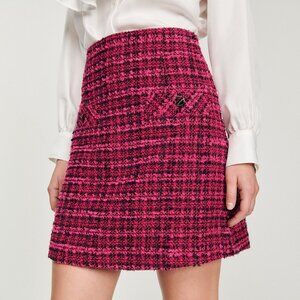 NWT Sandro Andria Tweed Mini Skirt - Size 40 (US 8)